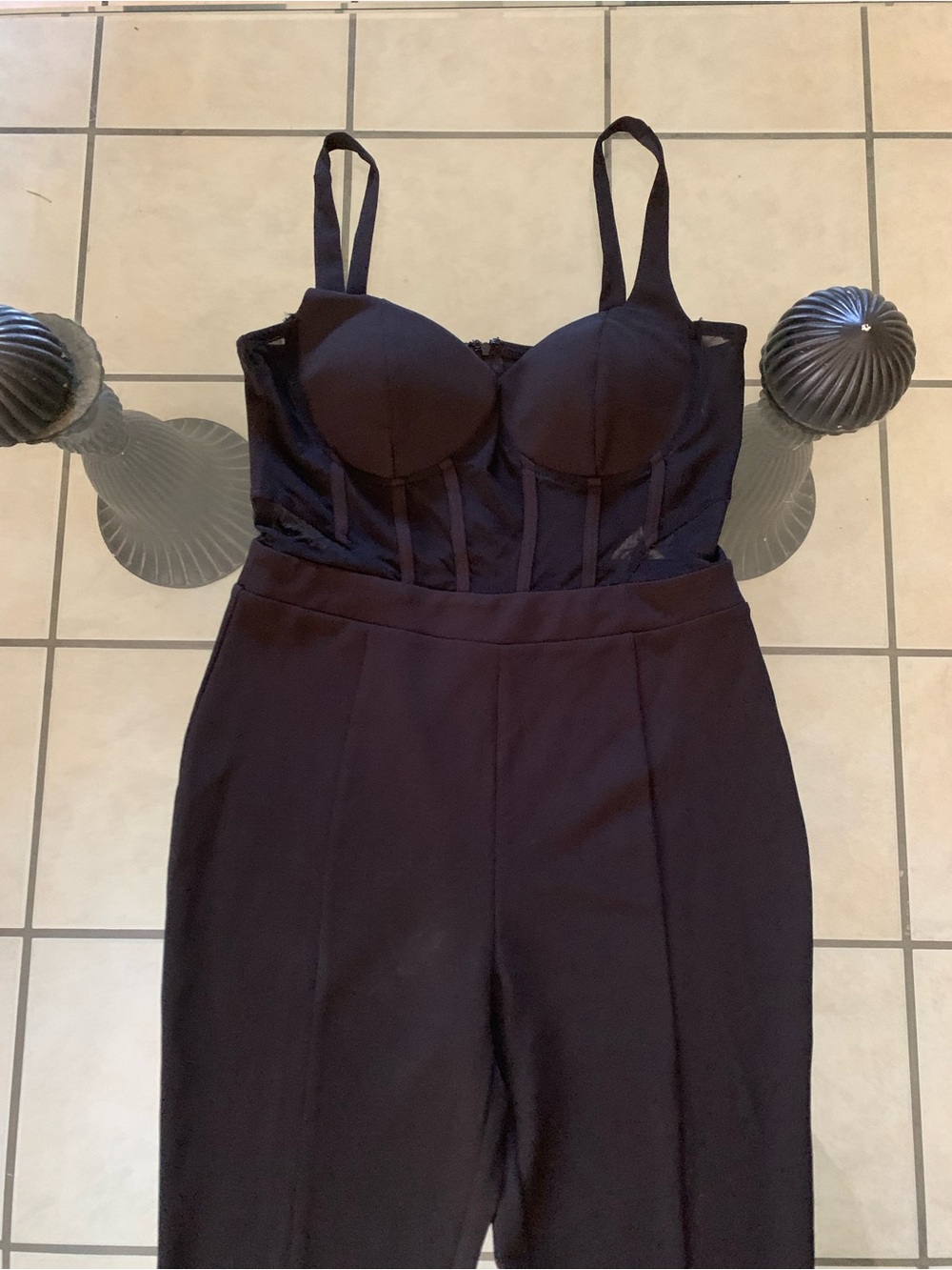 Black Windsor Jumpsuit - Picture 2 of 9